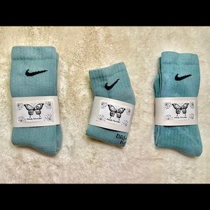 Hand made tye dye Nike socks